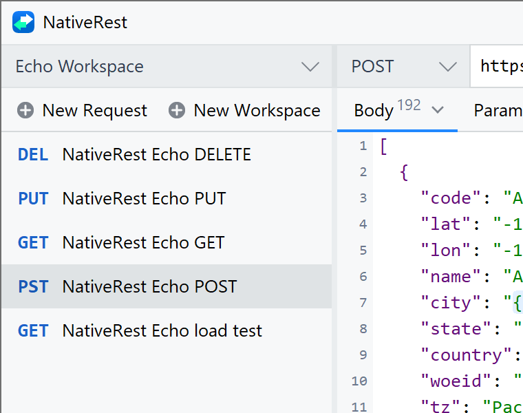 Group and order your API requests in NativeRest (REST Client)